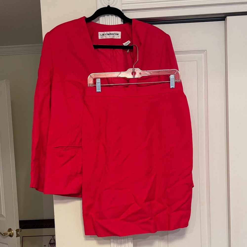 Liz Claiborne Res Blazer and Skirt Suit Set